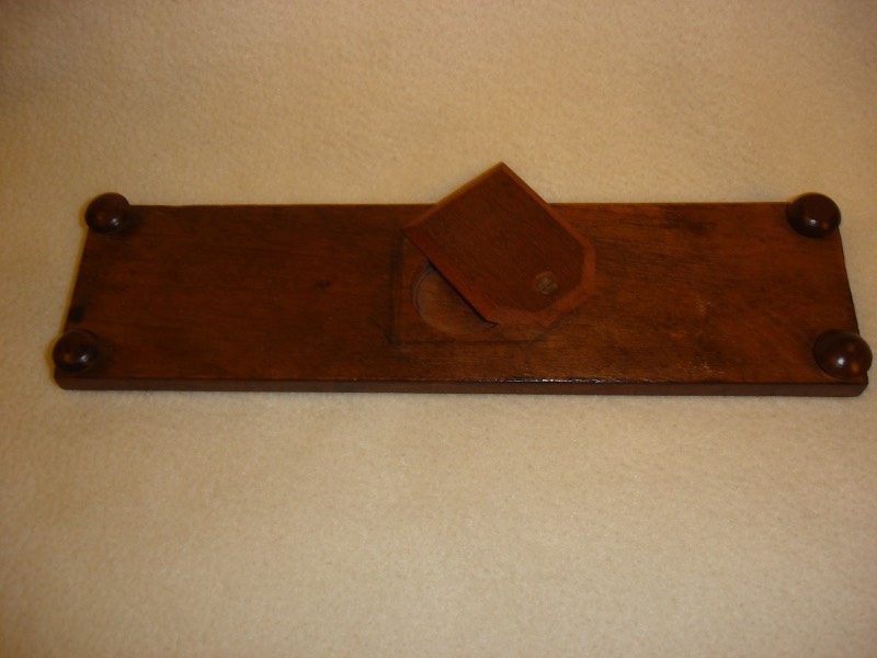 Tunbridge Ware Cribbage Board With Flowers