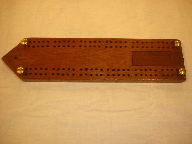 Satinwood Victorian Cribbage Board