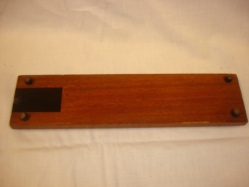 Large rosewood and ebony cribbage board