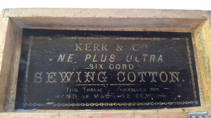 Fern Ware Kerr&co. Sewing Cottons Box