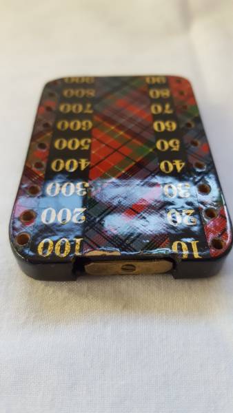 Tartan Ware Bezique Marker
