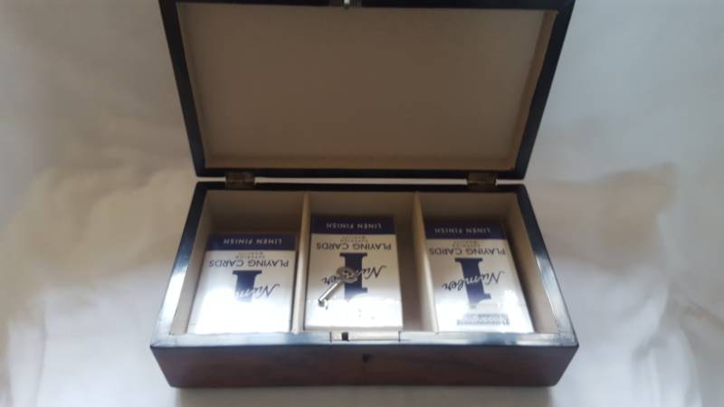 Early 1830 Geometric Tunbridge Ware Games Box