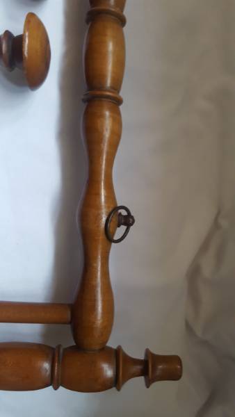 Circa 1890 French Turned Hat & Cravat Rack 