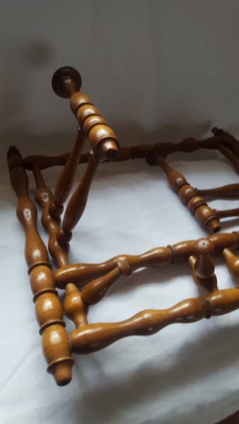 Circa 1890 French Turned Hat & Cravat Rack 