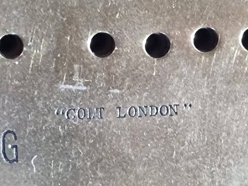 'Colts Firearms Co.' Advertising Cribbage Board