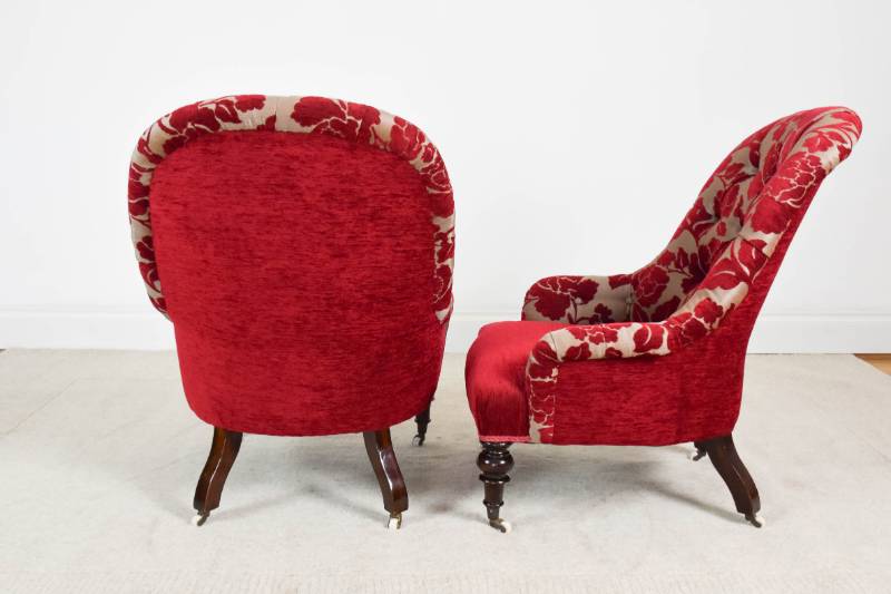 Pair of Victorian Nursing Chairs