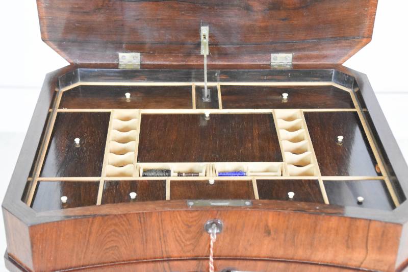 Rosewood Sewing Table Fully Fitted