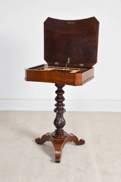 Rosewood Sewing Table Fully Fitted