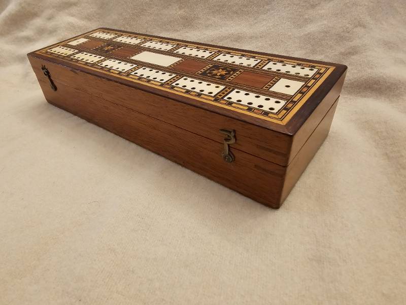 Victorian Cribbage Box 