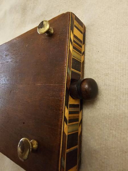 Georgian Tunbridgeware Masonic Inlaid Cribbage Board