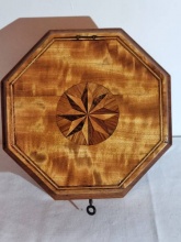 Georgian Satinwood Octagonal Jewellery Box 